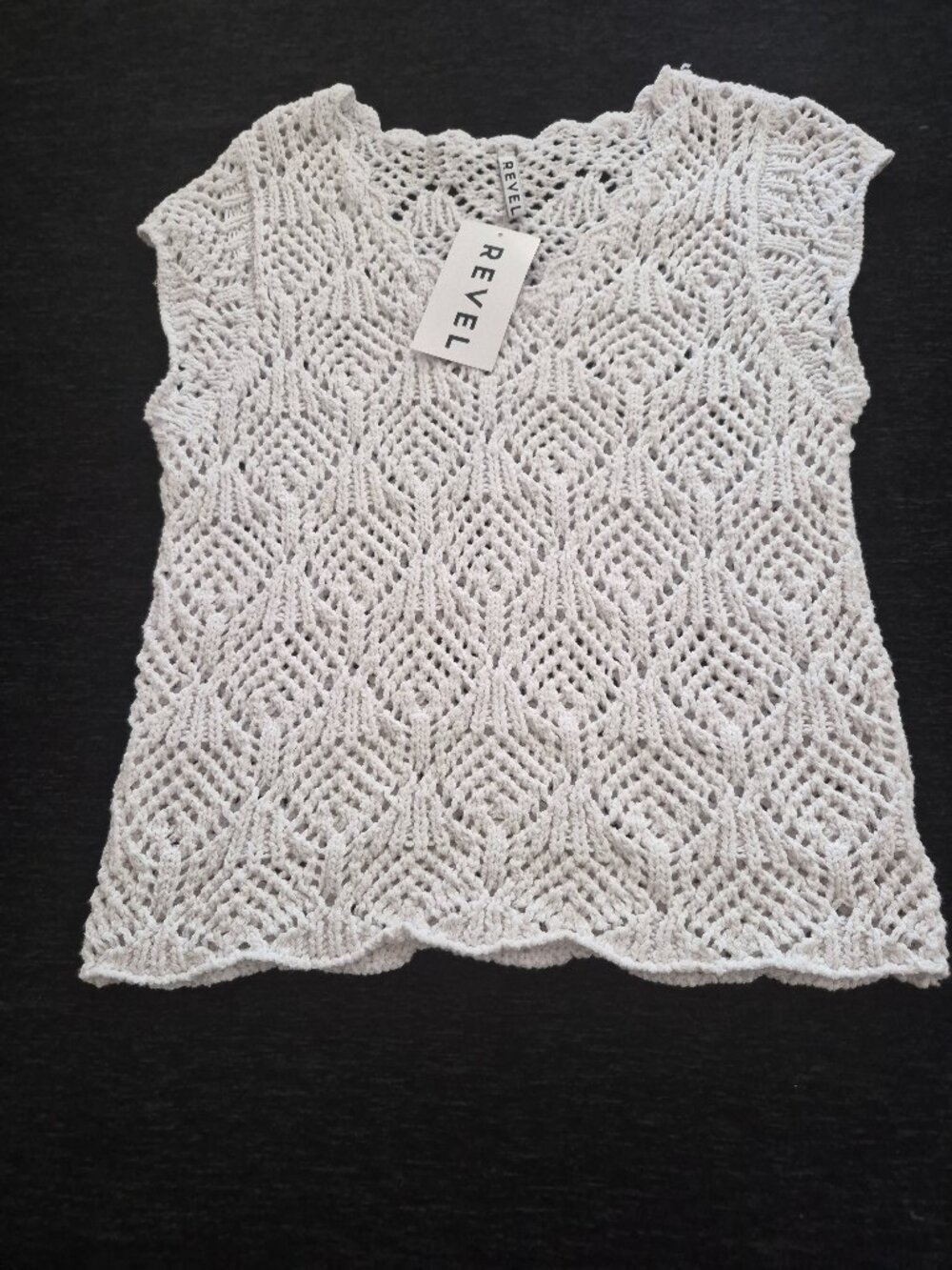 Revel crocheted top, NWT